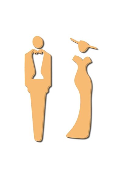 Generic Excefore Toilet Signs Self Adhesive for Ladies and Gentlemen, Restroo...