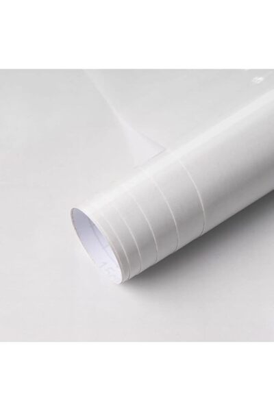 Generic Arthome WALL DECOR Shiny White paper 40x305cm Peel and Stick paper, S...