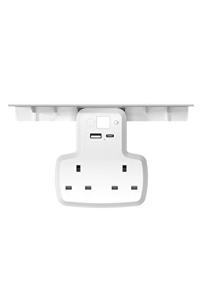 Generic TERRIFI Double Plug Adapter with 1 USB, 1 Type C, 2 Way Plugs Extensi...