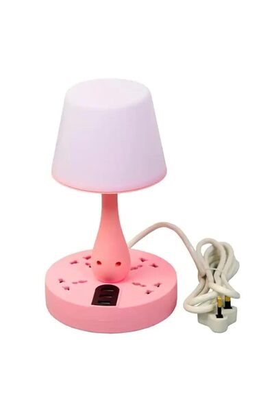 Generic Table Lamp - USB Socket, Row Plug, Porous Plug Board, Night Light, Sm...