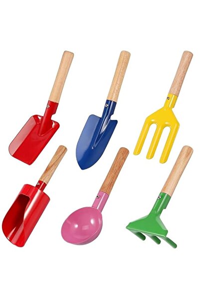 Generic Kids Gardening Tool Set 6-Piece Collection Includes Cylinder, Spoon, ...