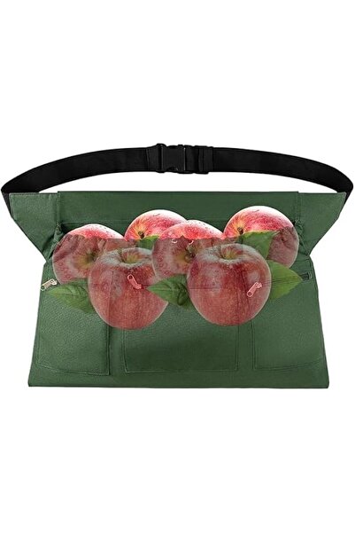 Generic Garden Apron for Harvesting | Gardener Apron with Drawstring Pockets,...