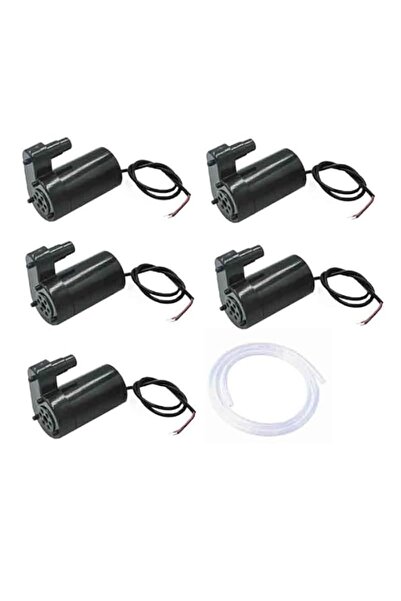 Generic 5Pcs Black vertical Micro Submersible Mini Water Pump DC 3V-5V Equipp...
