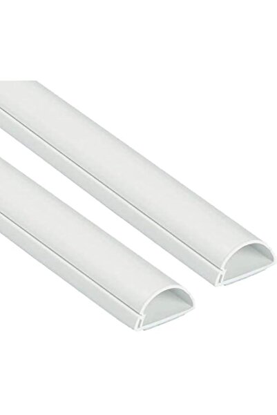 Generic ABBASALI 1 Meter White Floor PVC Trunking With Self Adhesive Red Stic...