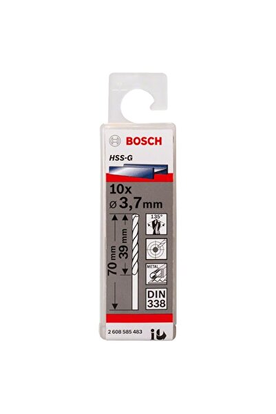 Generic Bosch 2608585483 Metal Drill Bit Hss-G 3, 7mmx39mmx2.76In 10 Pcs