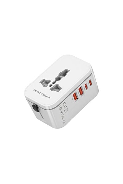Generic Universal Adapter, Worldwide Travel Plug Adaptor with 2 USB A and 2 U...