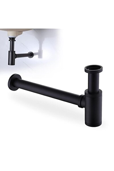Generic Round Bottle P-Trap 1 1/4 Adjustable Bathroom Sink Sink Waste Trap Ba...