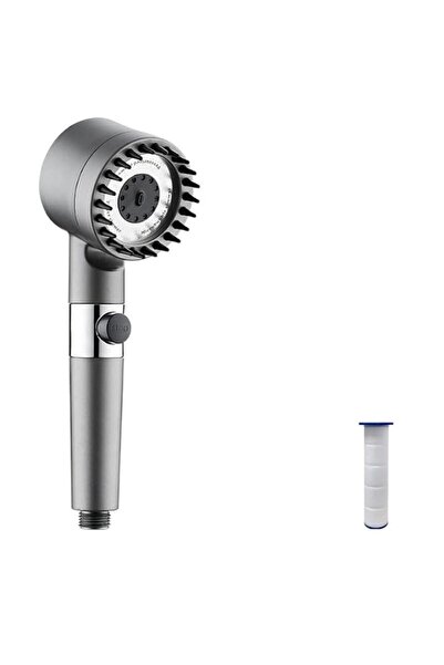 Generic ViBon Filter Shower Head with Scalp Massage Brush - 15-Stage Chlorine...