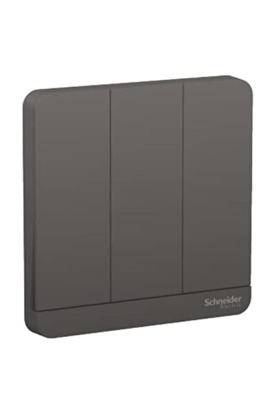 Generic Schneider Electric AvatarOn, 3 switches, 16AX, 250V, 2 way, Dark Grey...