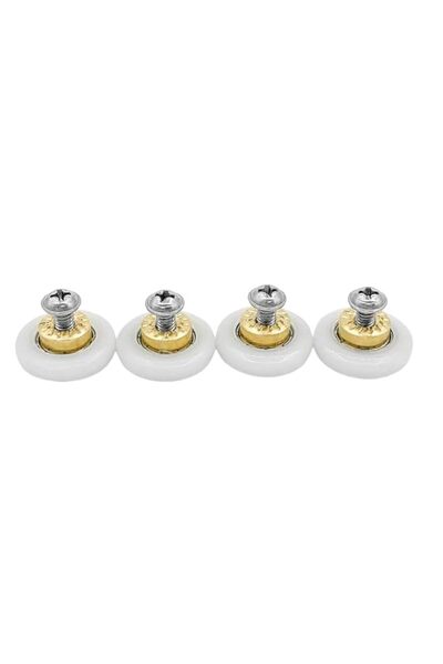 Generic THE WHITE SHOP 4 Pcs Shower Door Rollers Replacement, 19 mm Twin Show...