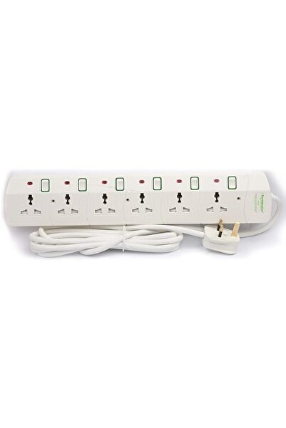 Generic Terminator 6-Way Universal Power Extension Socket, 3M Cable, 13A Fuse...