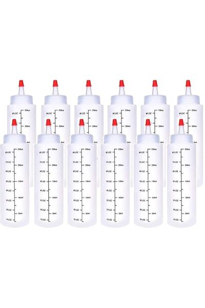 Generic ELECDON Condiment Squeeze Bottles, 12 Pack 240 ML Plastic Squeeze Bot...