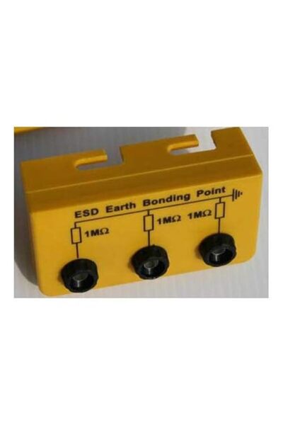 Generic ANTISTATIC (ESD SAFE) EARTH BONDING POINT L-SHAPE BRACKET (3X BANANA)