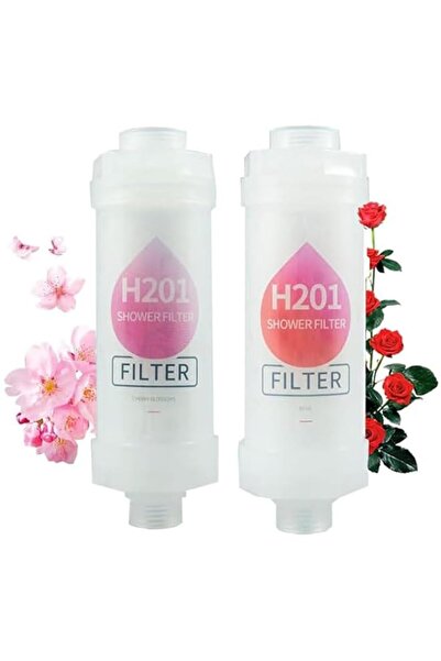 Generic 2Pcs Vitamin Shower Filter, Removal Shower Filter(Rose + Cherry Bloss...