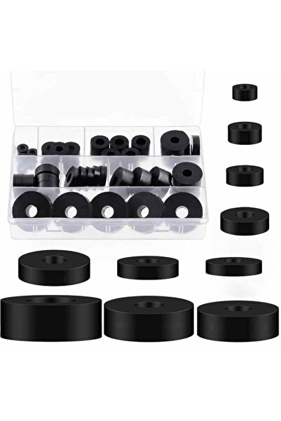Generic 60Pcs 10 Size Round Rubber Spacer Assortment Kit, 11mm 12mm 13mm 15mm...
