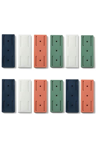 Generic 12 Pack Self-Adhesive Power Strip Holder, No-Drill Wall Mount Socket ...