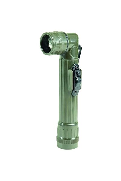 Generic Mil-Tec Medium Anglehead LED Flashlight, 2C, White, OD Green, Medium,...
