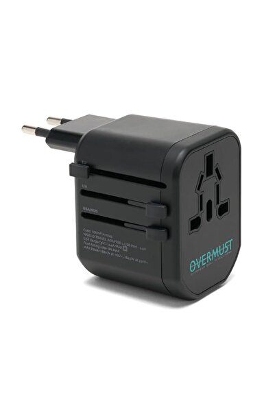 Generic Universal Travel Adapter with 2 USB Ports - Compatible in USA, UK, Eu...