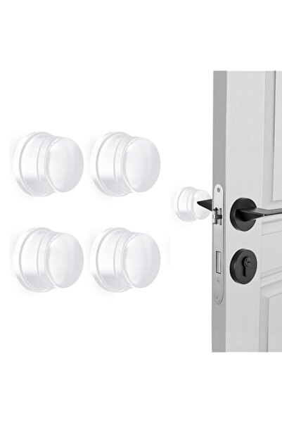 Generic YOOJ® 4 Pcs Silicone Door Bumper, Self Adhesive Door Knob Wall Protec...