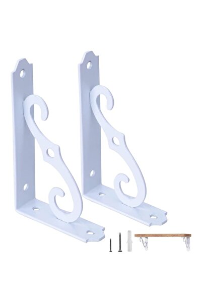 Generic Decorative Shelf Brackets, 8 Inch Wall Mounted Floating Shelf Bracket...