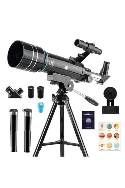 Generic Educational 140x Astronomical Telescope with APP | 1000+ Facts on Sol...