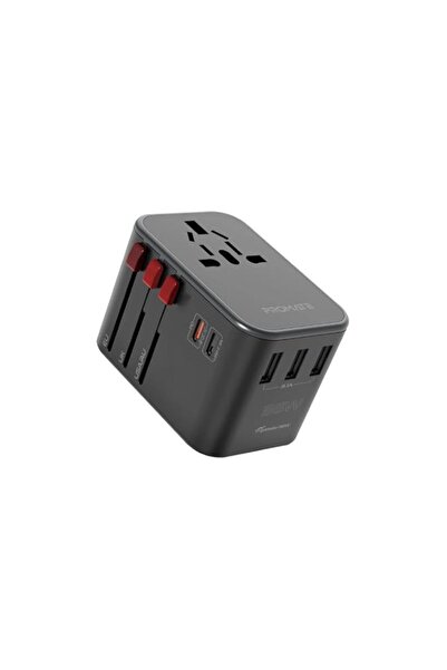 Generic Promate iPhone 17 Travel Adapter, Universal Grounded Power Adapter wi...