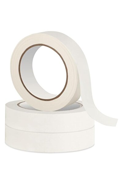 Generic Joyzzz White Masking Tape, 3 Rolls 1.7cm x 50m Crepe Paper Adhesive, ...