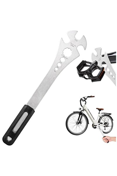 Generic Multi Functional Bike Pedal Wrench, Bicycle Pedal Removal Spanner wit...