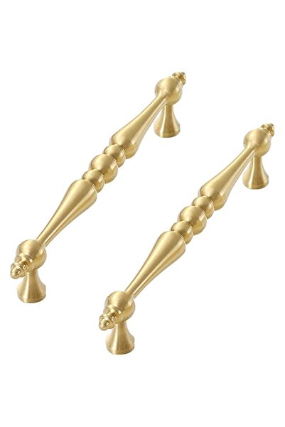 Generic Bolivia's Gold Cabinet Pulls, 2PCS Vintage Brass Drawer Handles, 5 In...