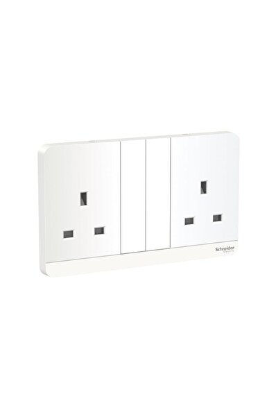 Generic Schneider Electric E83T25_WE_G12 AvatarOn White - Double switched soc...