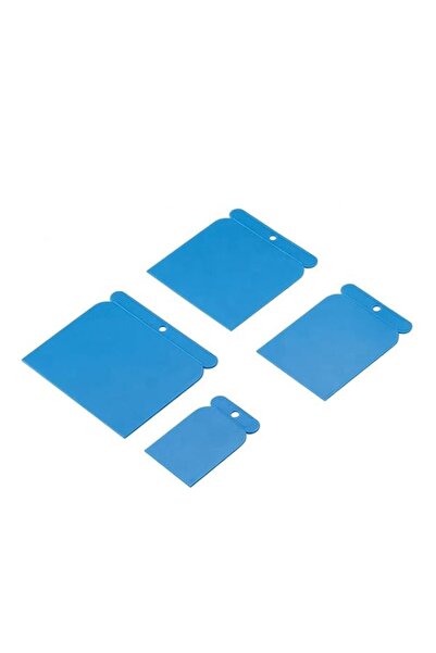 Generic Royal Apex Drywall PVC Square Scraper Putty Knife Set, 4pcs/set