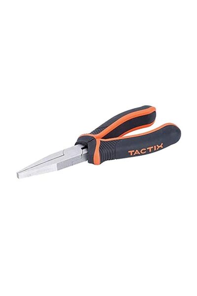 Generic Tactix Flat Nose Pliers 160mm (6 Inches) Chrome-Vanadium Steel for Du...