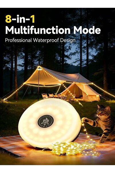 Generic Rechargeable Camping String Lights, 10-Meter Camping Lamp, Waterproof...