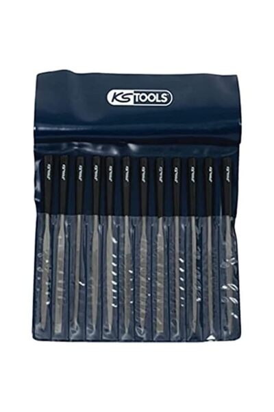 Generic KS Tools Needle Files Set, 12 pcs, 145mm, Clear