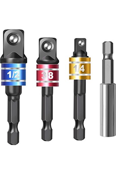 Generic Socket Bit Adapters Drive Impact Power Extension Bar Set Impact Drive...