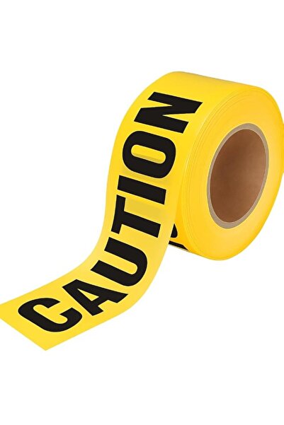 Generic SINGHAL Barricade Tape 3 Inch x 1000 Feet, Non-Adhesive Yellow Tape w...