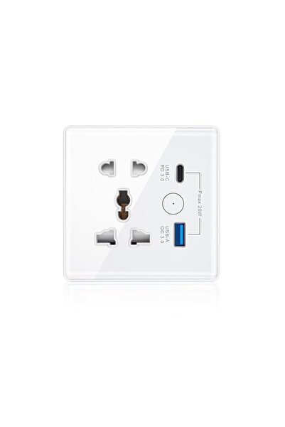 Generic Universal Smart Wall Outlet, WIFI Socket, 2 in Wall Socket with USB I...