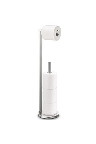 Generic Double Rod Free Standing Toilet Paper Holder Stand, with Reserve Stor...
