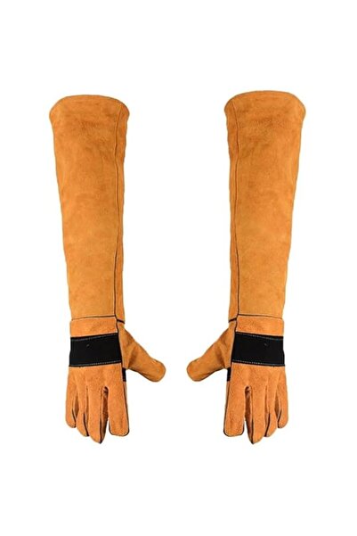 Generic Animal Handling Gloves Bite Proof, Leather Welding Gloves, Multipurpo...