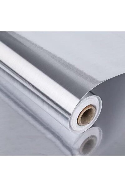Generic Stainless Steel Contact Paper Silver Wallpaper Self Adhesive Kitchen ...