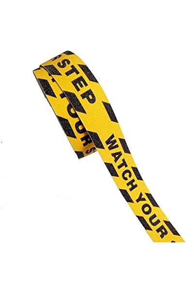 Generic UMIKU - Black Yellow Anti Slip Tape 'Watch Your Step' 5cm x 5m, Floor...