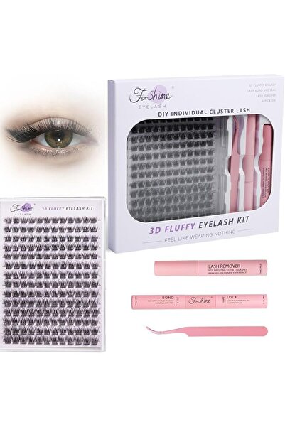 fenshine Cluster Lashes Individual Lashes Wide Stem C/D Curl 9-15mm Length DI...