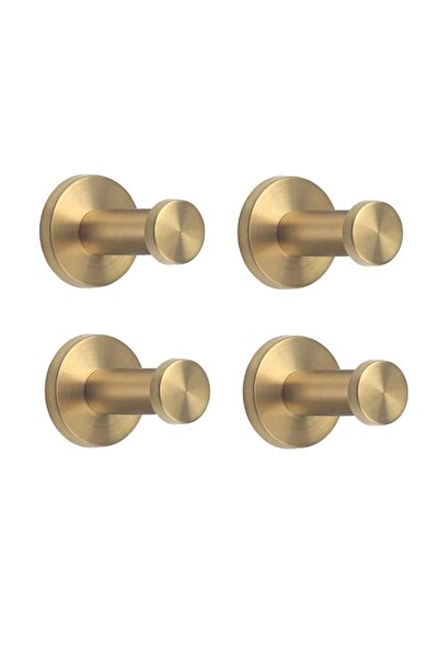 Generic Golden Brushed Stainless Steel Single Super Heavy Duty Wall Mount Hoo...