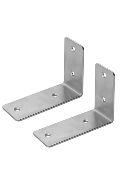 Generic Rubik Shelf Brackets 5 inch - 2pcs Heavy Duty L Shaped 90-Degree Righ...