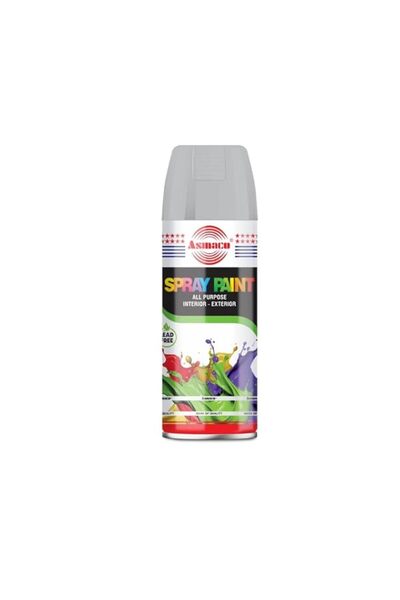Generic Asmaco Spray Paint - Silver Grey - 400 Ml - Set of 01