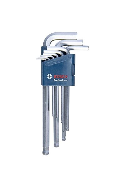 Generic Bosch Professional 1600A01TH5 Allen Key Set HEX 9-Piece Angled Wrench...