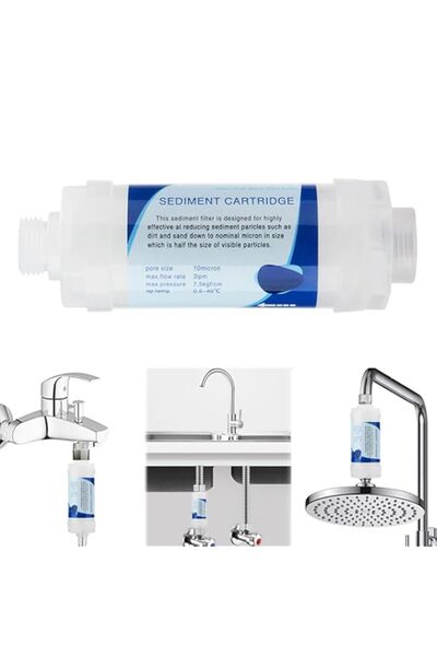 Generic Shower Filter, 10μm Filtration for Chlorine & Rust Removal, Prevents ...