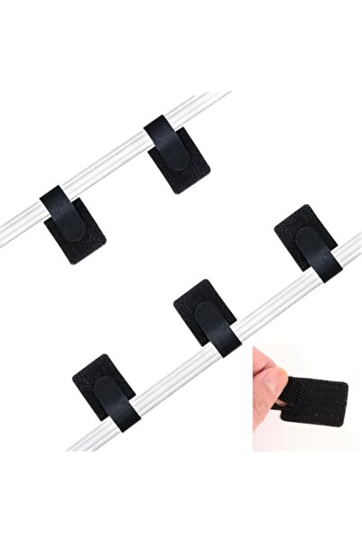 Generic Self-Adhesive Cable Ties, Reusable Hook and Loop Wire Organiser, Unde...