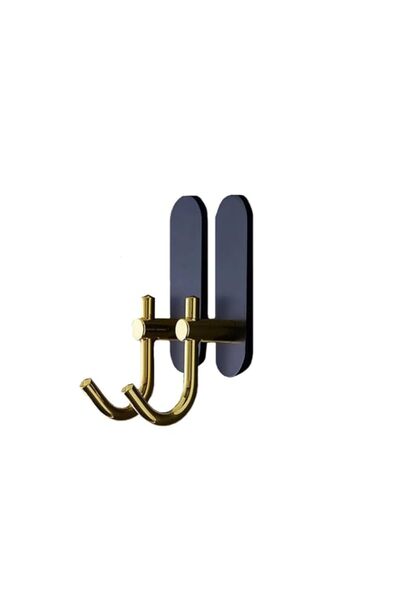Generic ZALCOON Golden Cloth Hook for bathroom, kitchen, (Black) Towel robe H...