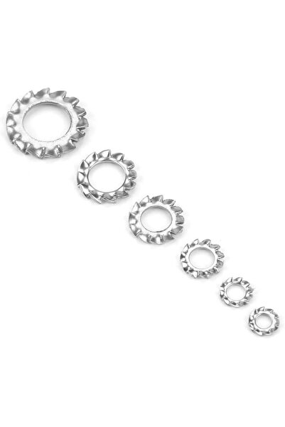 Generic THE WHITE SHOP 300Pcs Stainless External Multi-Tooth Star Lock Washer...